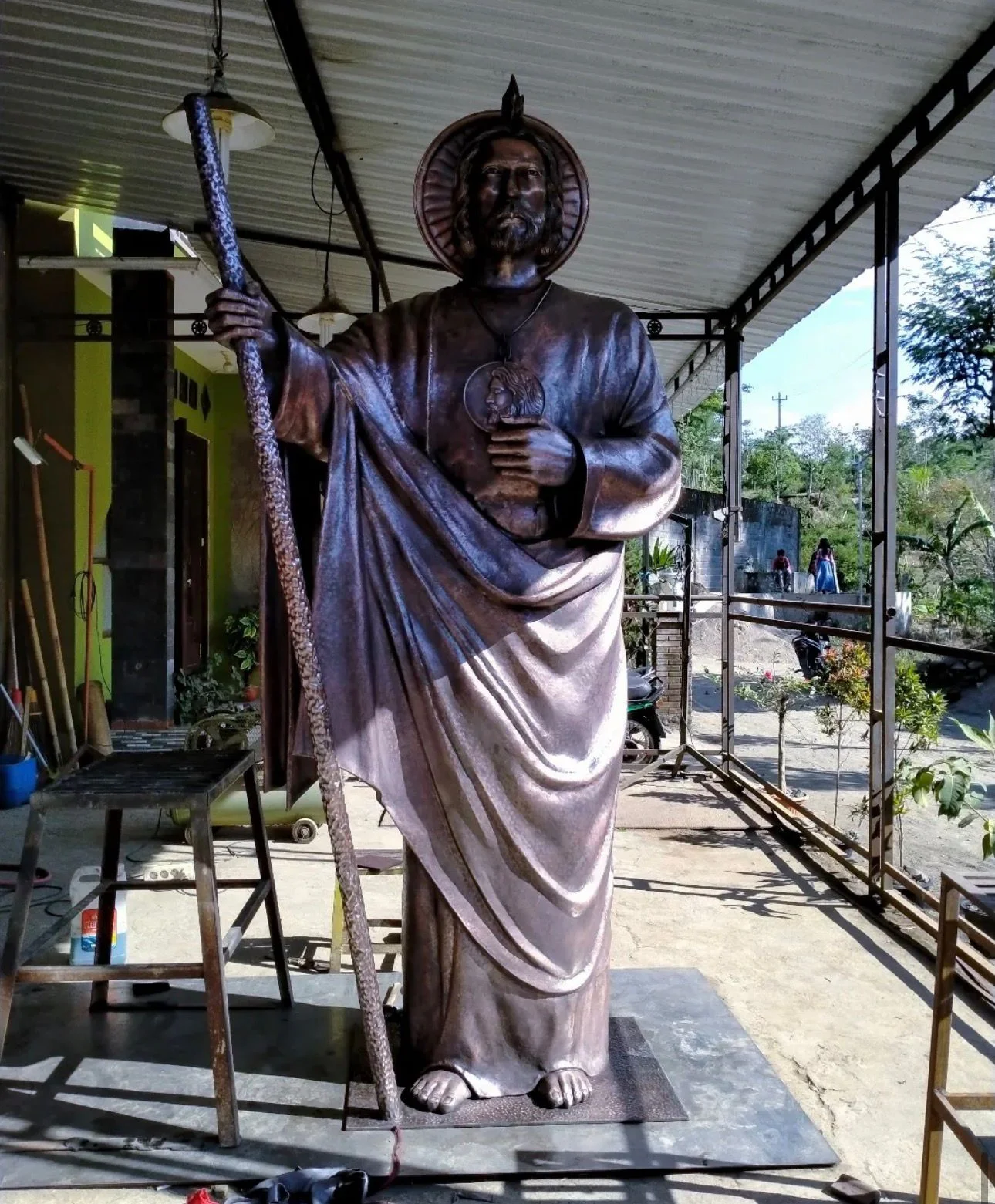 Copper Standing Statue
