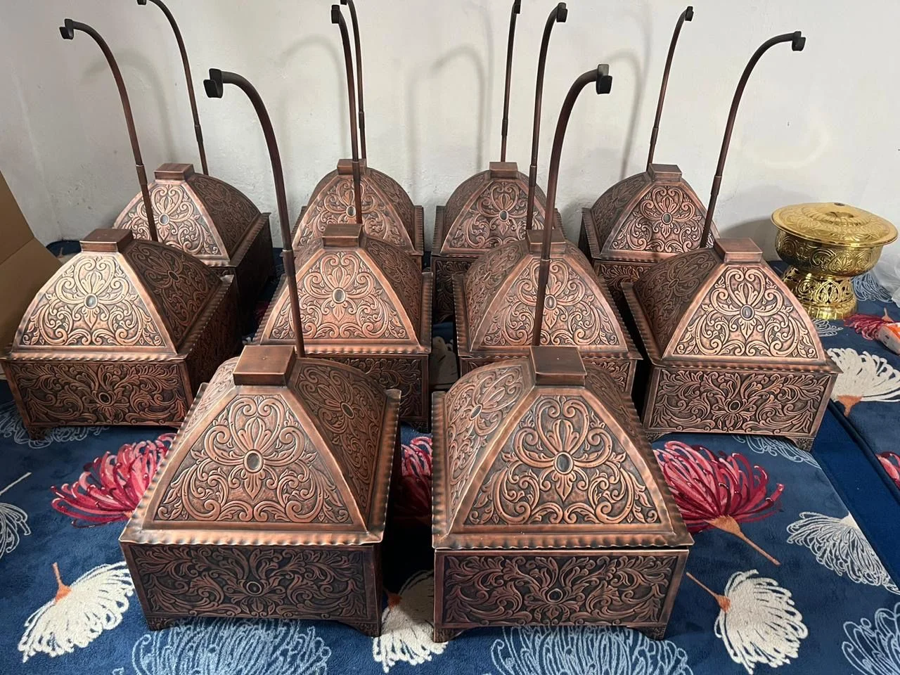 Copper lanterns