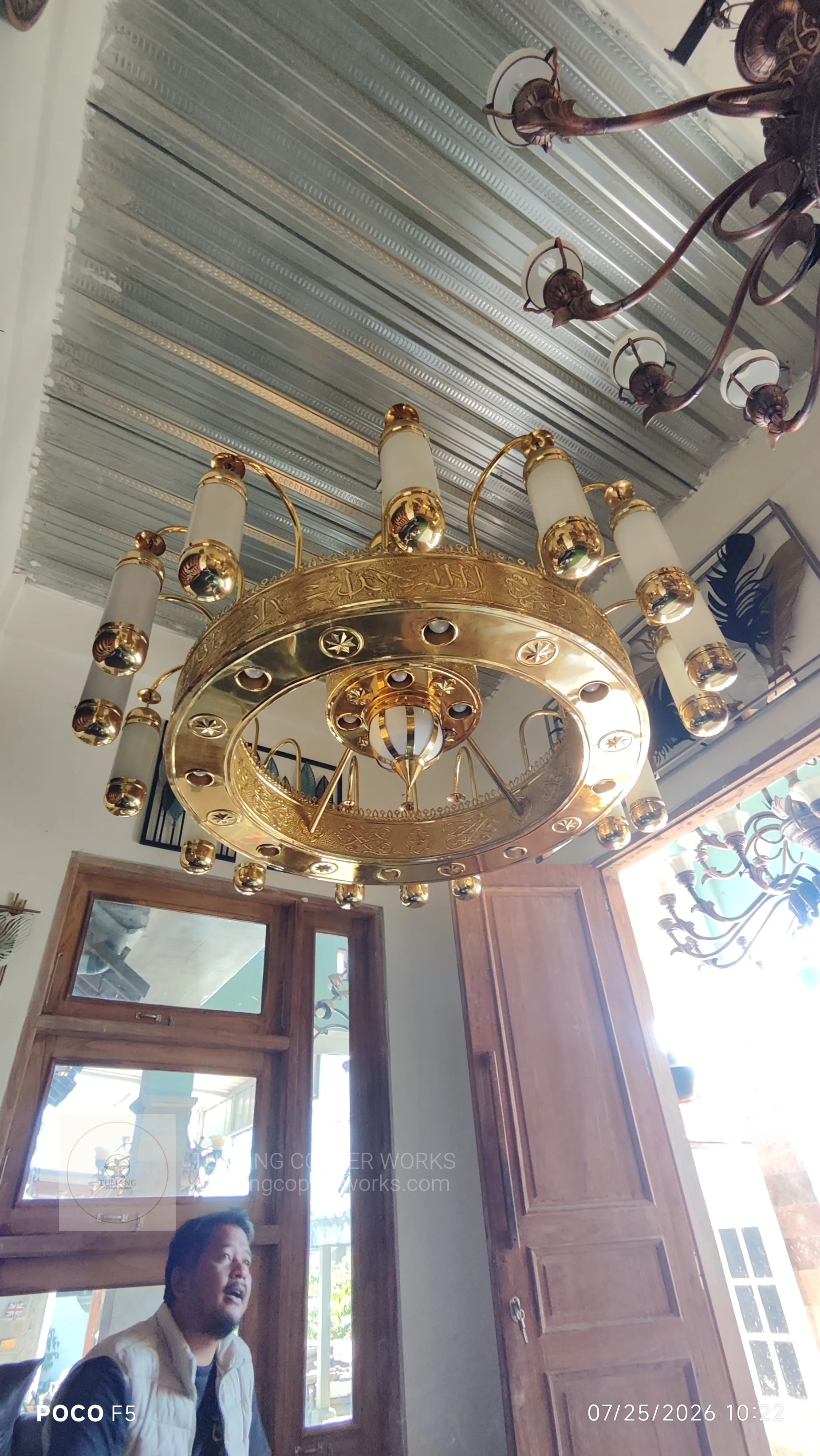 Copper Art Chandelier